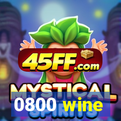 0800 wine